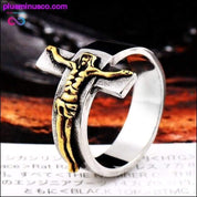 Pánský prsten Jesus Cross 316L z nerezové oceli Cool High Quality Men - plusminusco.com