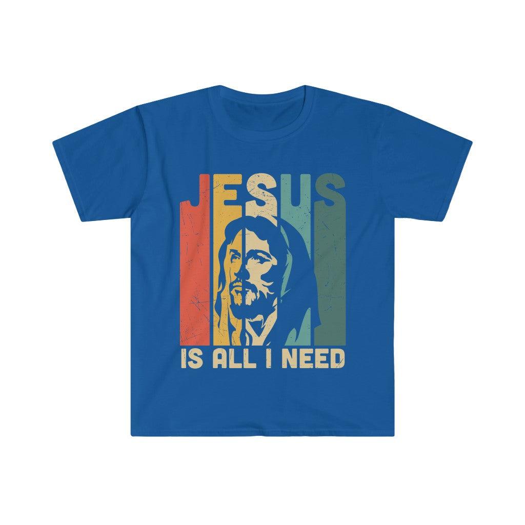 Jesus is All I Need, Religious T-Shirts, I Am a T Shirt, Winner Tee, In Christ We Trust, Jesus Love Shirt, Pray Love T Shirt, Spiritual Shirt, Gift for Religious - plusminusco.com