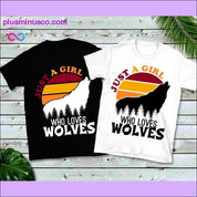 Bara en tjej som älskar Wolves | Retro Sunset T-shirts - plusminusco.com