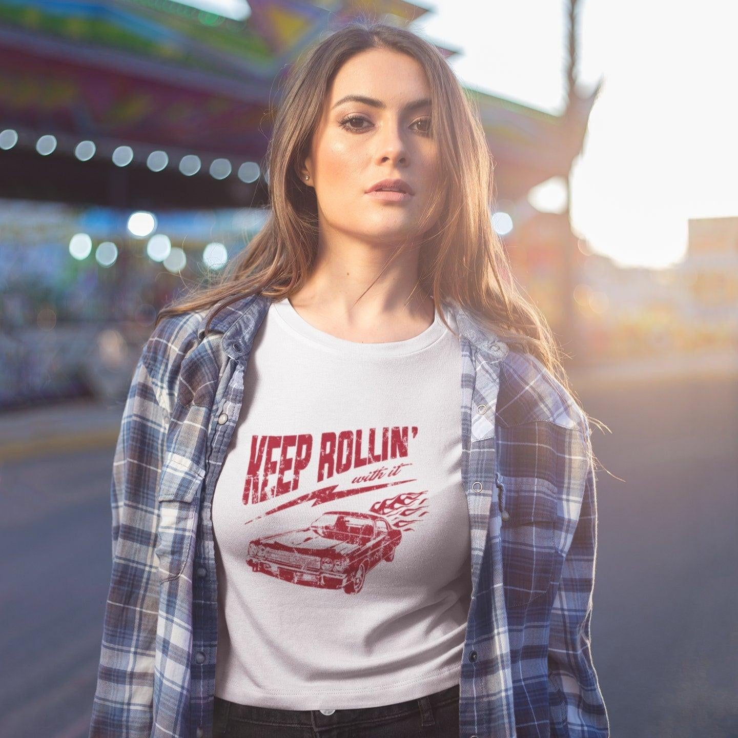 Keep Rollin With It T-Shirts, Keep Rolling Classic Car, Keep Rollin With - plusminusco.com