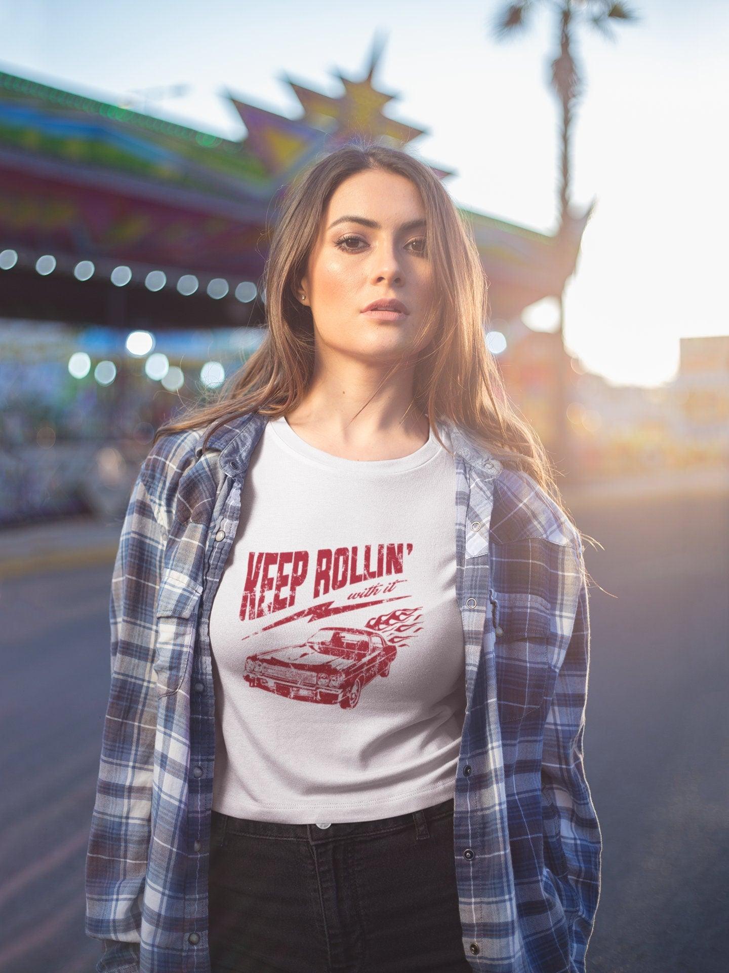 Keep Rollin With It T-Shirts, Keep Rolling Classic Car, Keep Rollin With - plusminusco.com