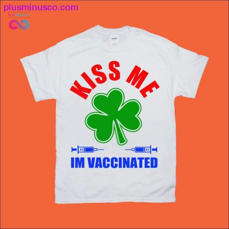 KISS ME IM VACCINATED | Colored print T-Shirts - plusminusco.com