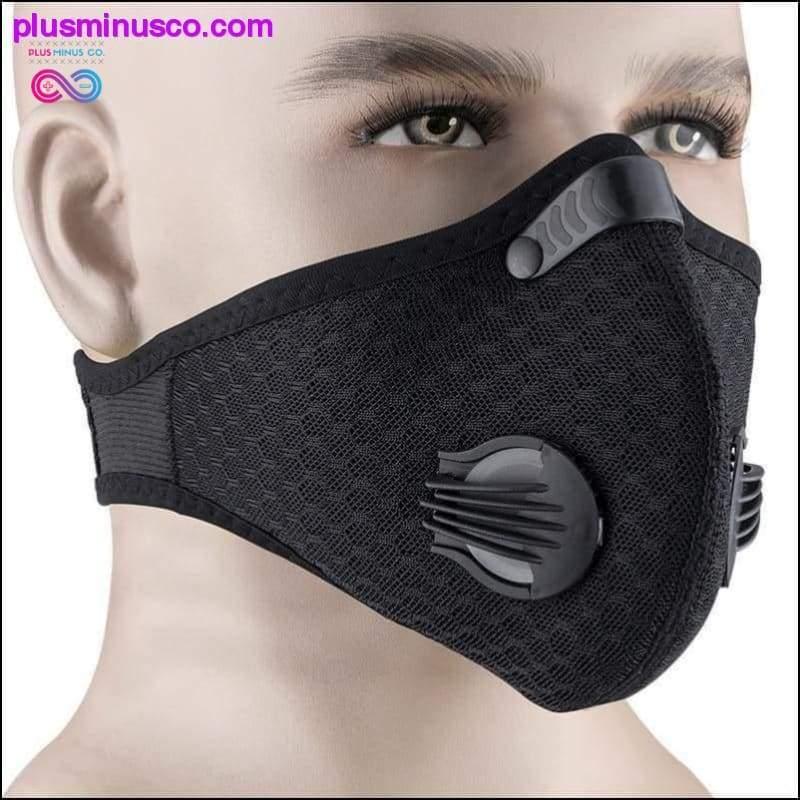 KN95 pretsvīšanas elpojoša putekļu necaurlaidīga velosipēda sejas maska ​​ar - plusminusco.com