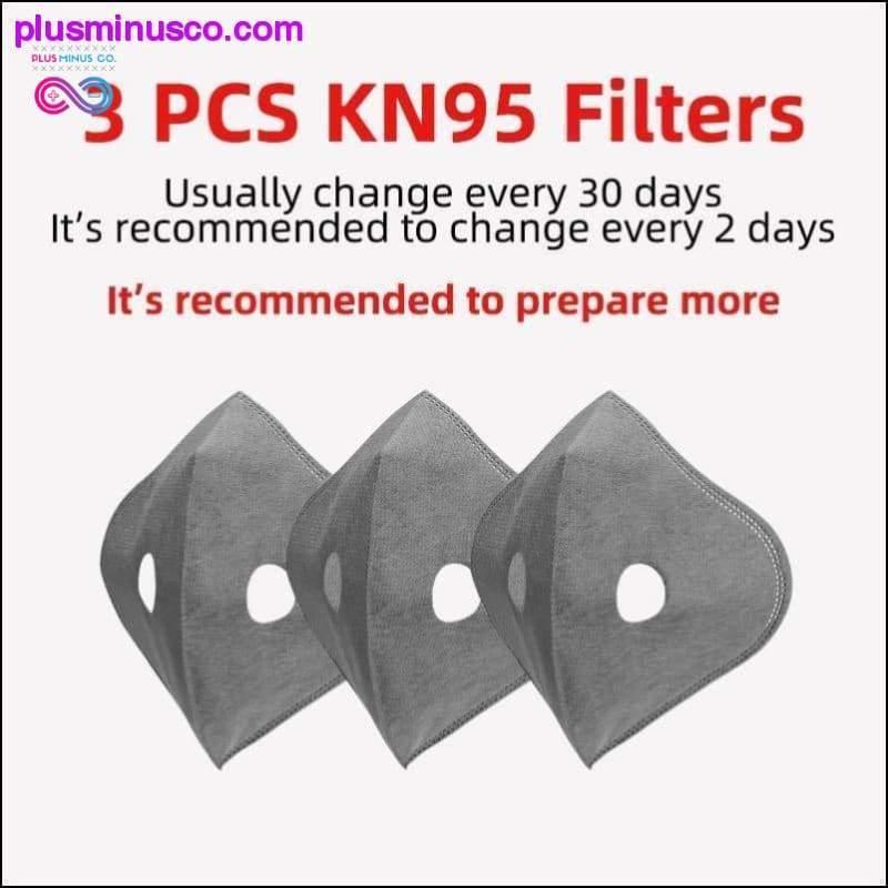 KN95 曇り止め、通気性、防塵サイクリングフェイスマスク - plusminusco.com
