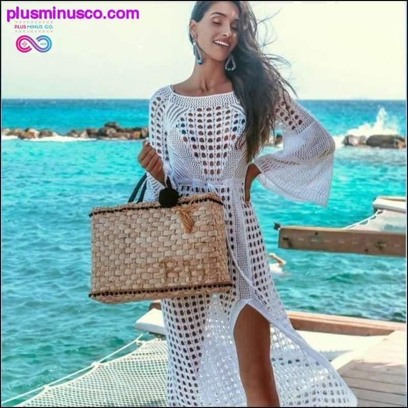 Örgü Mayo Örgü Seksi Tunik Robe Cover Up Bikini - plusminusco.com