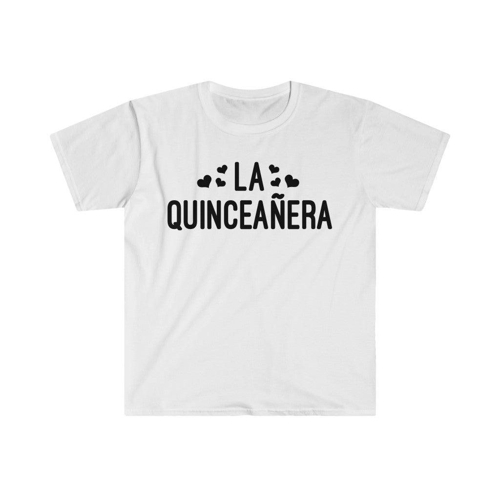La Quinceañera Latina Spanish T-Shirts,Mexican Shirt Quinceanera Gift Rehersal Party Outfit, Quince Anos Party Tshirt - plusminusco.com