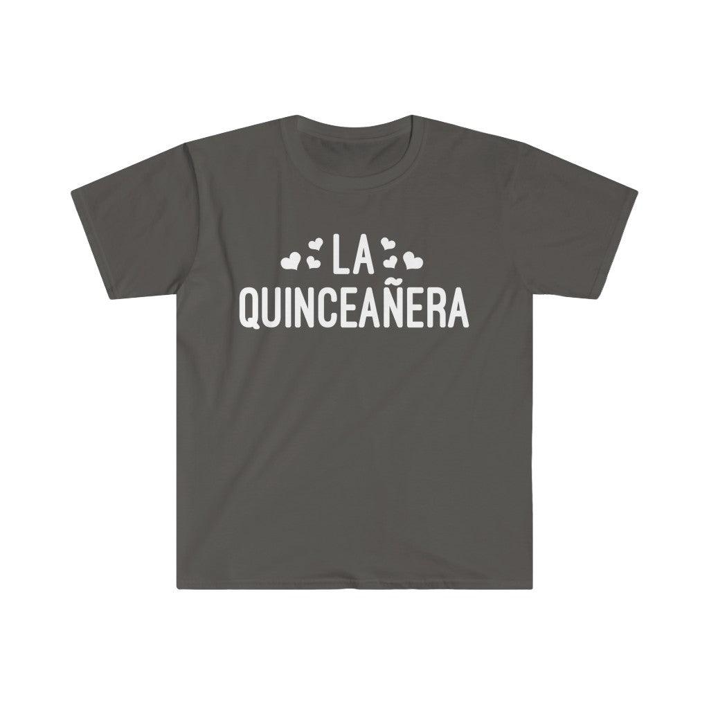 La Quinceañera Latina Spanish T-Shirts,Mexican Shirt Quinceanera Gift Rehersal Party Outfit, Quince Anos Party Tshirt - plusminusco.com