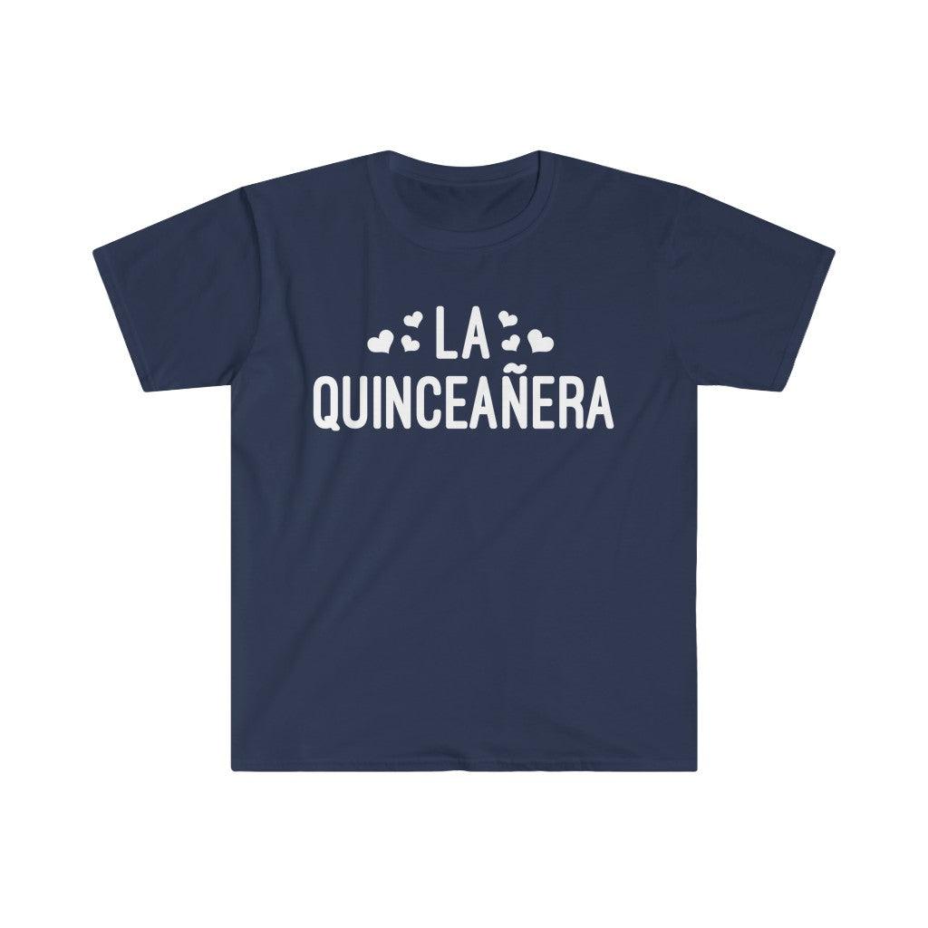 La Quinceañera Latina Spanish T-Shirts,Mexican Shirt Quinceanera Gift Rehersal Party Outfit, Quince Anos Party Tshirt - plusminusco.com