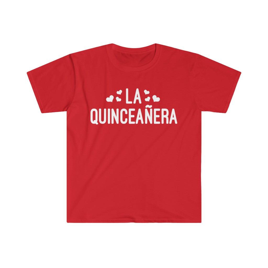 La Quinceañera Latina Spanish T-Shirts,Mexican Shirt Quinceanera Gift Rehersal Party Outfit, Quince Anos Party Tshirt - plusminusco.com