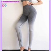 LANTECH Kompresijske tajice za žene Sports Gym Yoga Pants OMBRE - plusminusco.com