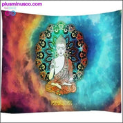 Arazzi decorativi Galaxy retrò di grandi dimensioni con Buddha indiano - plusminusco.com