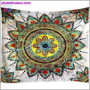Великий настінний гобелен з мандалою в богемному стилі - plusminusco.com