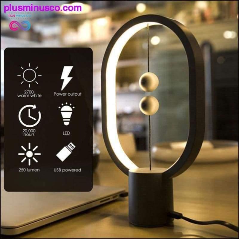 LED Balance Lamp USB Charging Ellipse Magnetic Mid-air - plusminusco.com