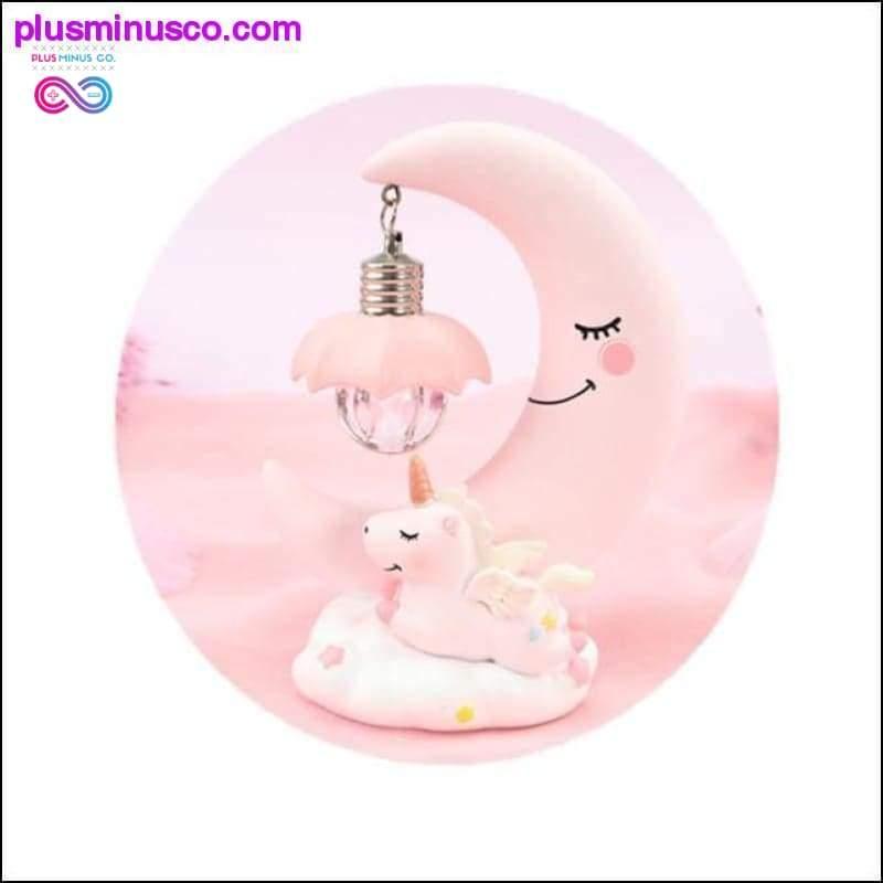LED cartoon ornaments night light unicorn moon light - plusminusco.com