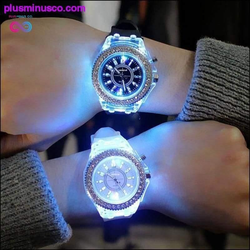 Led Flash Luminous Watch Personality trends students lovers - plusminusco.com
