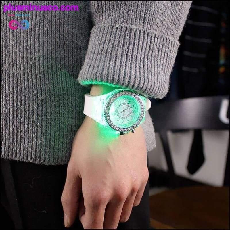Led Flash Luminous Watch Personality trends students lovers - plusminusco.com