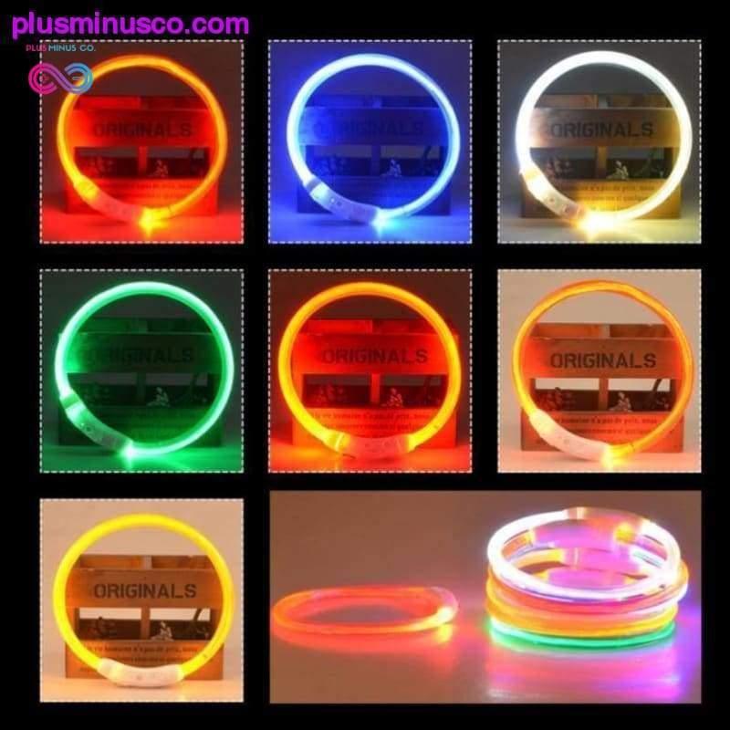 LED 点滅ライト バンド 調節可能な犬用首輪 - plusminusco.com