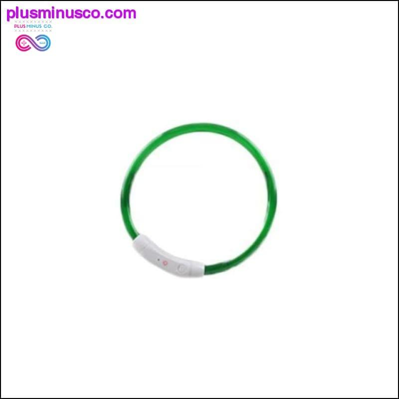 LED Flashing Light Band Adjustable Dog Collar - plusminusco.com