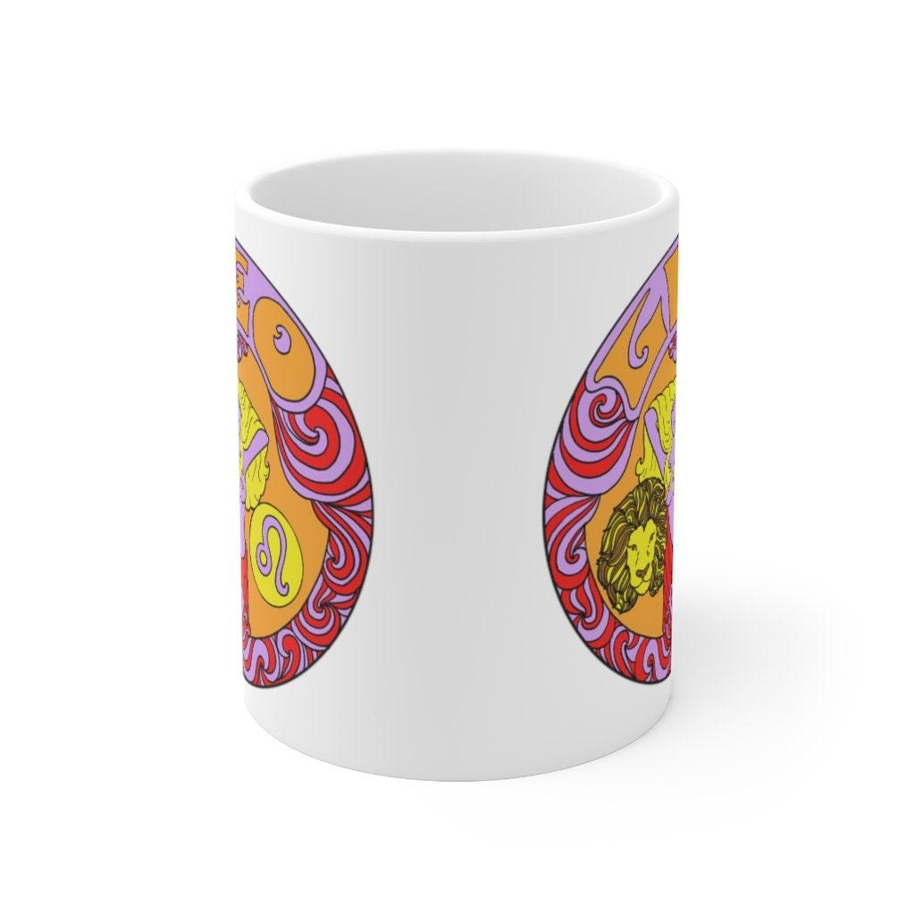 Leo Zodiac Mug, Leo Mug, July 23 to August 22 born Zodiac Gift, Zodiac Sign, Horoscope Gift, Astrology Gift, Mug || Leo birth - plusminusco.com