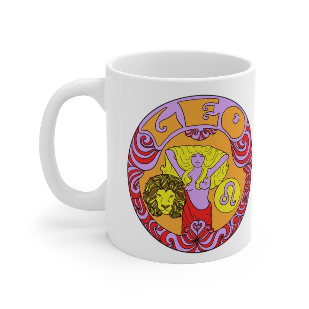 Leo Zodiac Mug, Leo Mug, July 23 to August 22 born Zodiac Gift, Zodiac Sign, Horoscope Gift, Astrology Gift, Mug || Leo birth - plusminusco.com