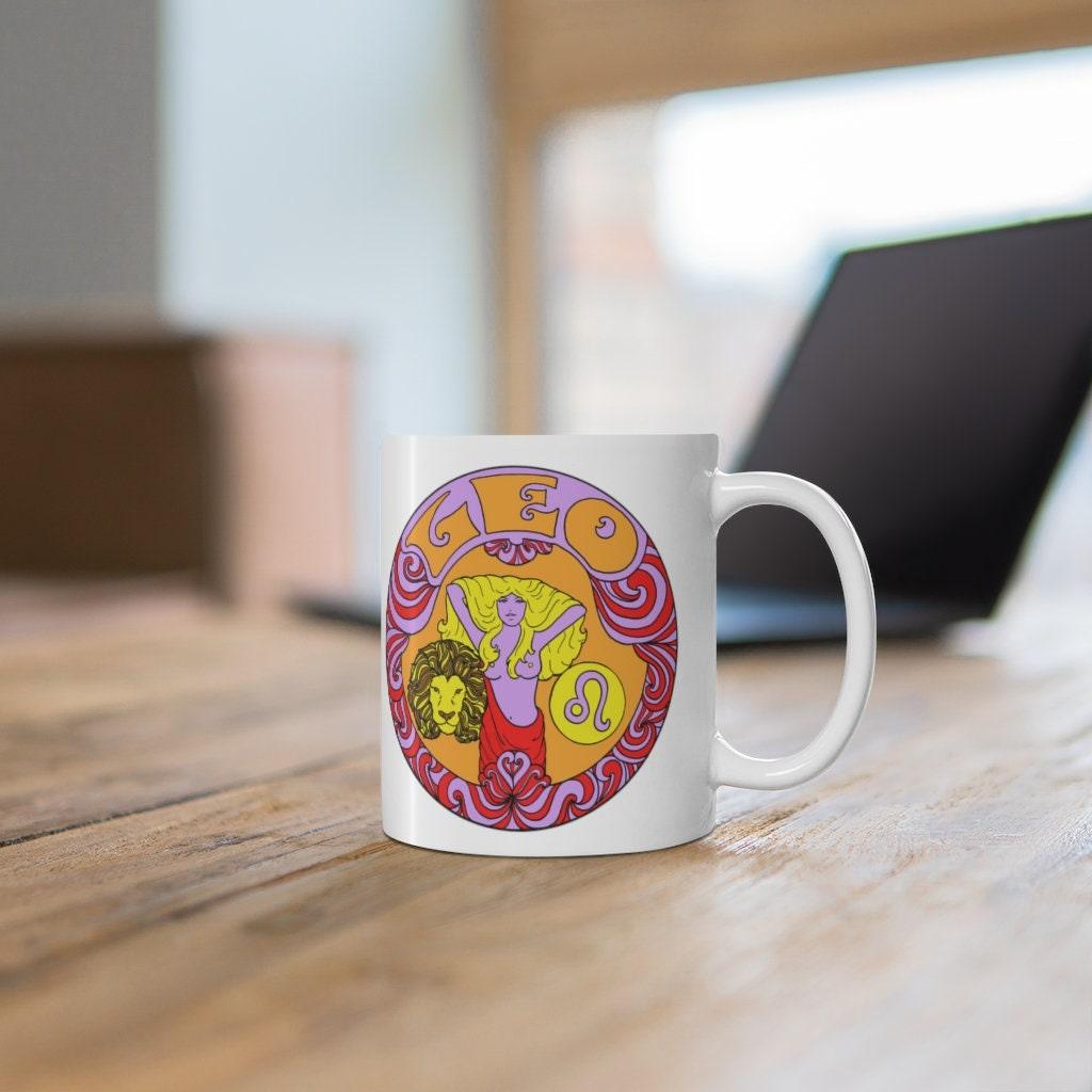 Leo Zodiac Mug, Leo Mug, July 23 to August 22 born Zodiac Gift, Zodiac Sign, Horoscope Gift, Astrology Gift, Mug || Leo birth - plusminusco.com