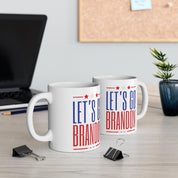 Let's Go Brandon 11oz Ceramic Mug, Conservative Gifts, Republican Gifts,Lets Go Brandon Mug, Nascar Mug,  Dad Nascar, Nascar Fan Mug - plusminusco.com