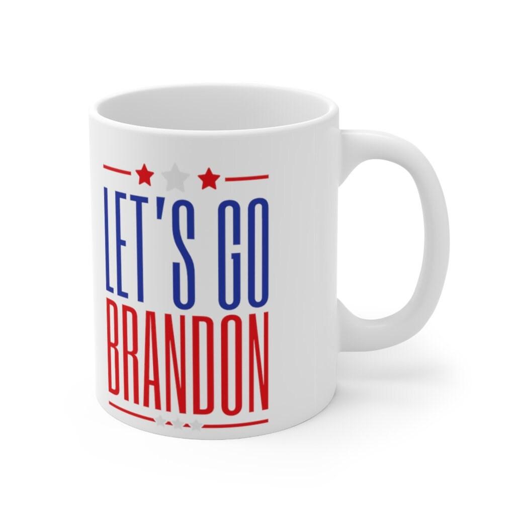 Let's Go Brandon 11oz Ceramic Mug, Conservative Gifts, Republican Gifts,Lets Go Brandon Mug, Nascar Mug,  Dad Nascar, Nascar Fan Mug - plusminusco.com