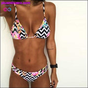 Letter Mini Women's Sexy Swimwear women Bandage Bikini - plusminusco.com
