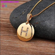 Buchstaben-Halskette Gold 26 Buchstaben-Charm-Halsketten-Anhänger - plusminusco.com