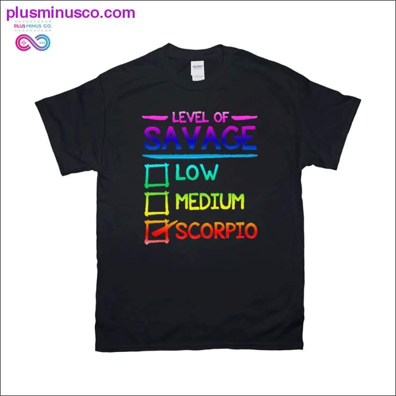 T-shirts Niveau de Savage Scorpion - plusminusco.com