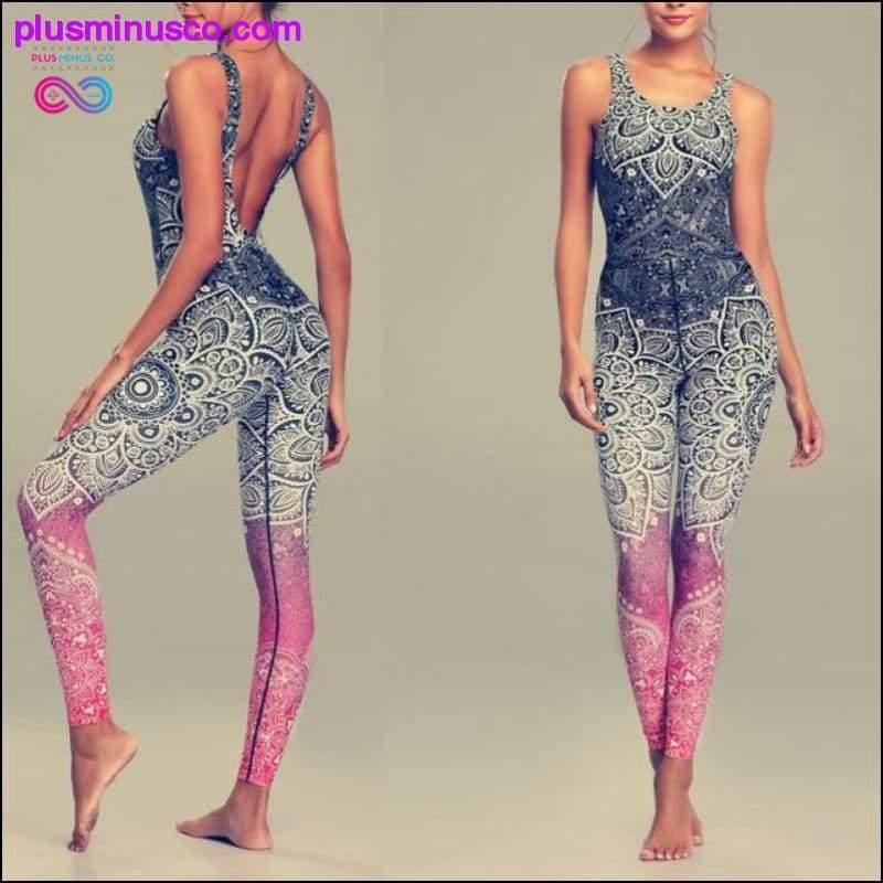 LI-FI Mandala Print Yoga Set Fitness Women Sports Running - plusminusco.com