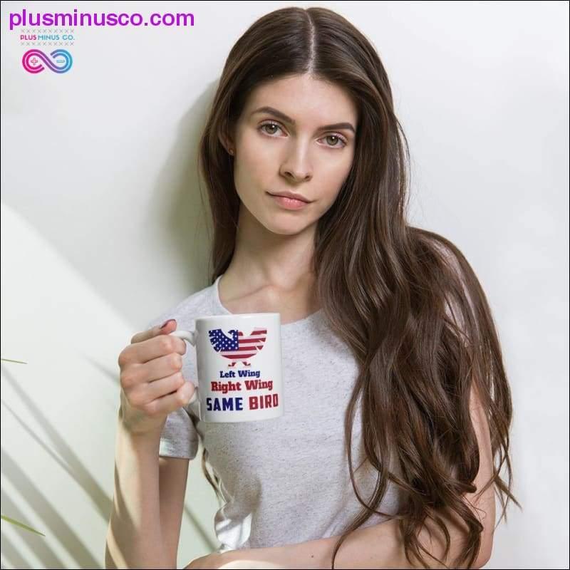 Libertarian Coffee Mug Vinstri væng eða hægri væng hluti - plusminusco.com