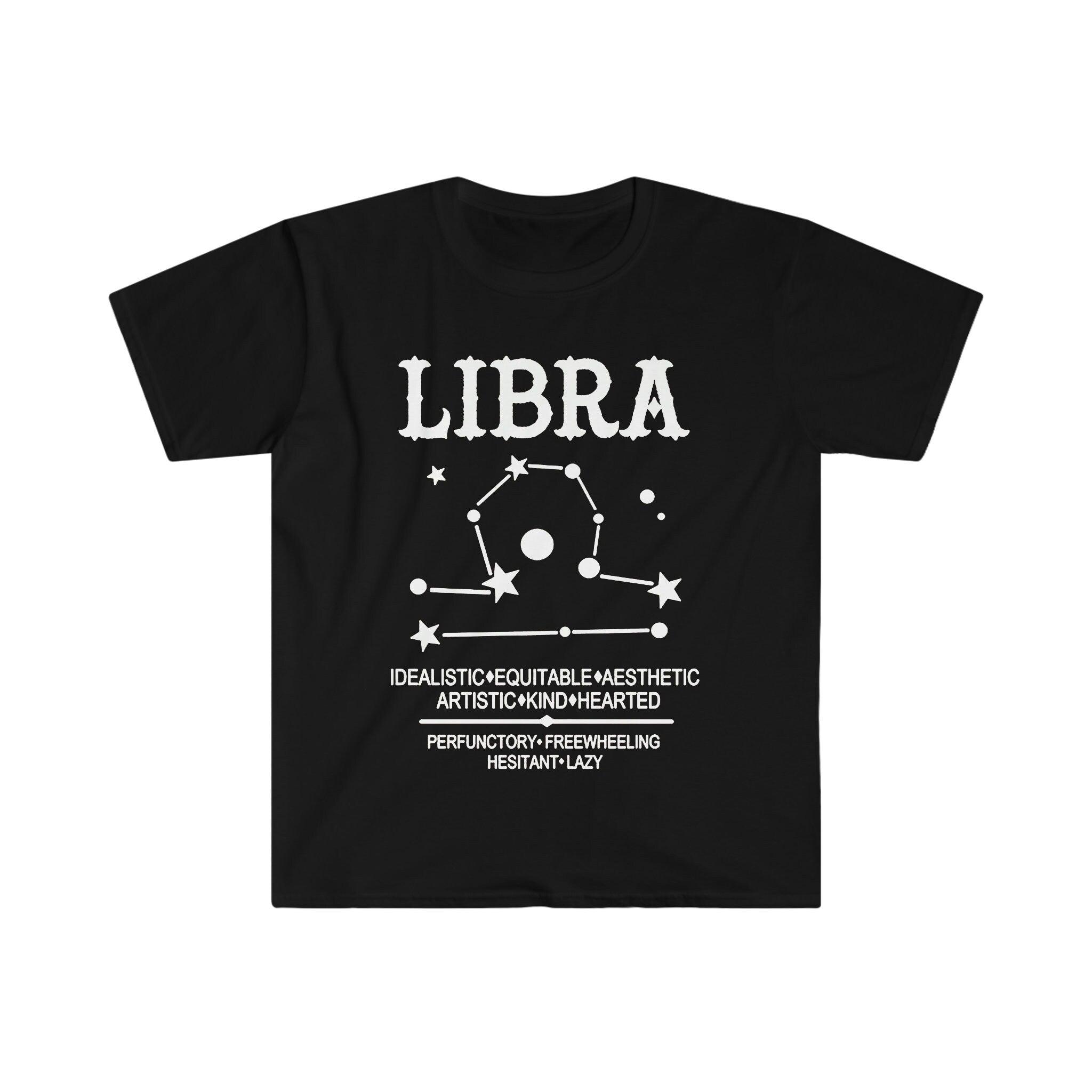Libra T-Shirts, Libra Constellation Tee, Libra Shirt, Libra Zodiac Shirt, Libra Gift, Libra Birthday Gift, Libra Zodiac Sign, Libra Gift - plusminusco.com