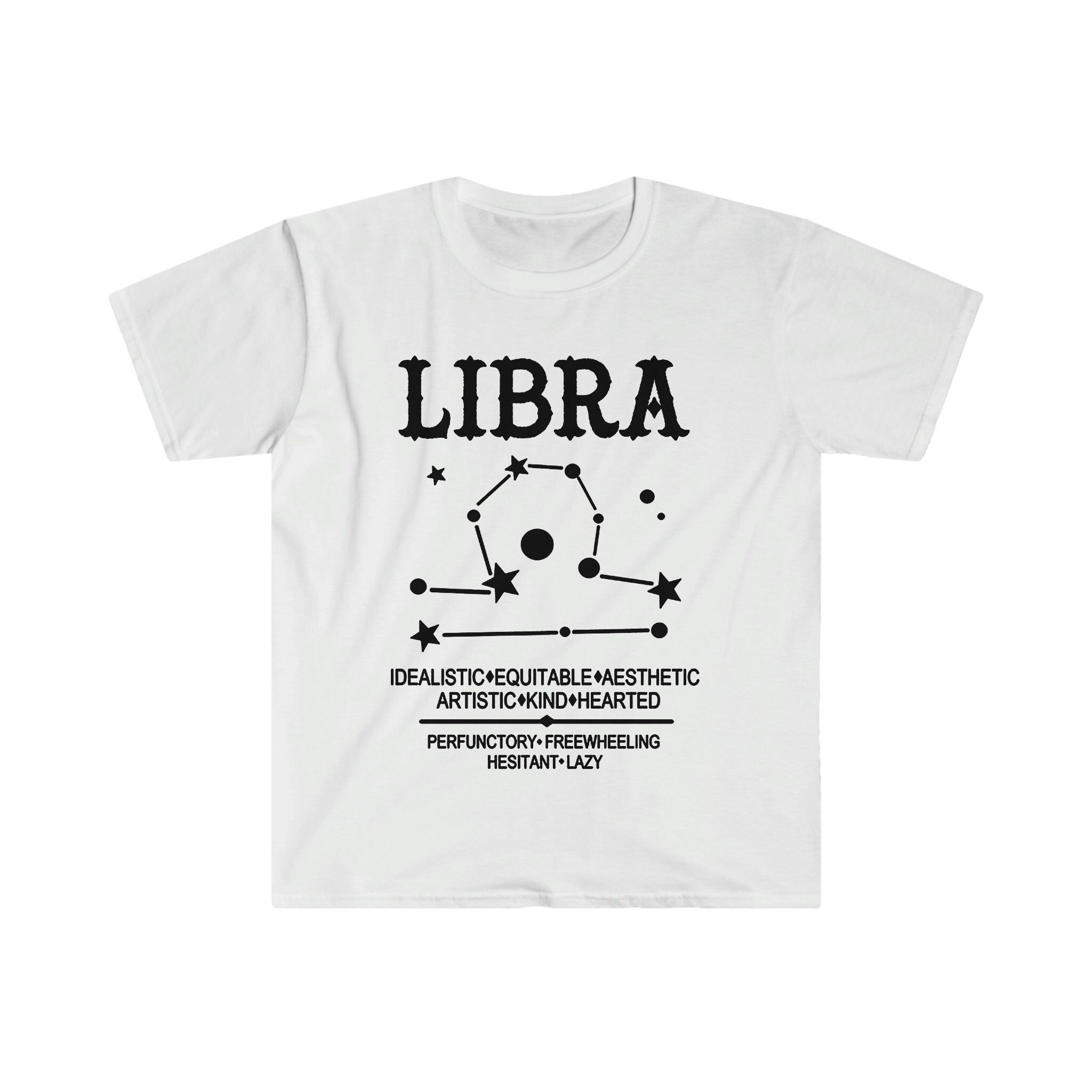 Libra T-Shirts, Libra Constellation Tee, Libra Shirt, Libra Zodiac Shirt, Libra Gift, Libra Birthday Gift, Libra Zodiac Sign, Libra Gift - plusminusco.com