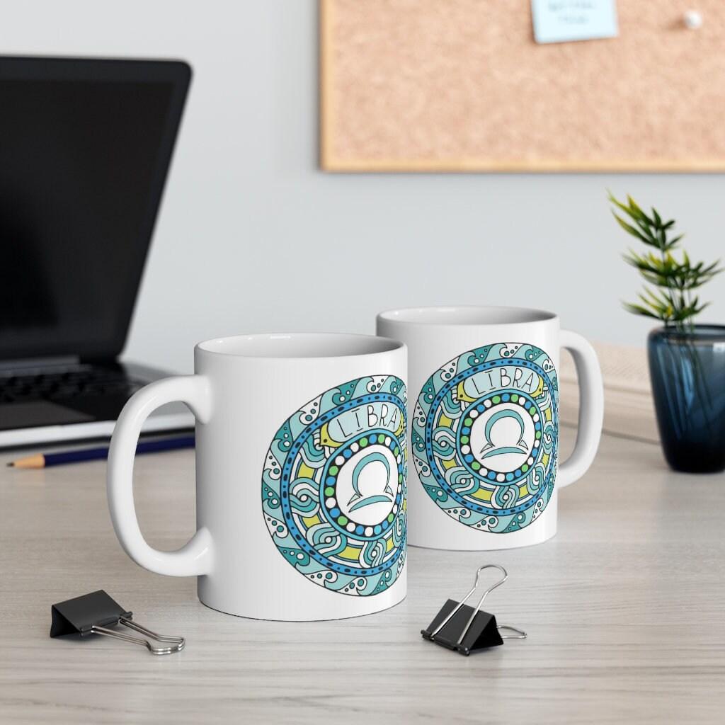 Libra Zodiac Mug, Libra Mug, September 23 to October 22 born Zodiac Gift, Zodiac Sign, Horoscope Gift, Astrology Gift, Mug || Libra birth - plusminusco.com