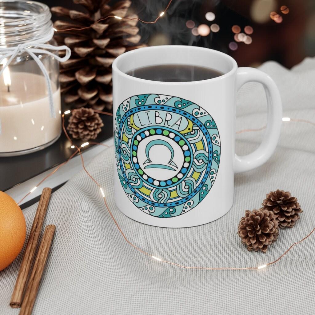 Libra Zodiac Mug, Libra Mug, September 23 to October 22 born Zodiac Gift, Zodiac Sign, Horoscope Gift, Astrology Gift, Mug || Libra birth - plusminusco.com