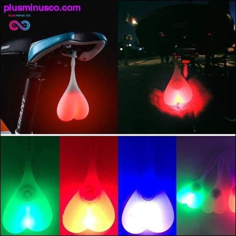 Licht hartvormig waterdicht siliconen nachtwaarschuwingsled - plusminusco.com