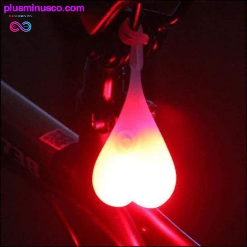 Könnyű szív alakú vízálló szilikon éjszakai figyelmeztető LED - plusminusco.com