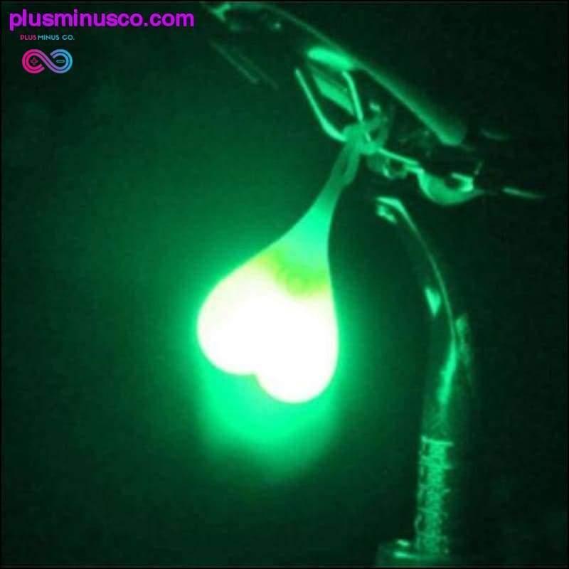 Svetloodolná silikónová nočná výstražná LED v tvare srdca - plusminusco.com