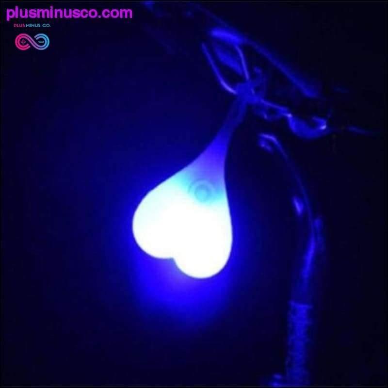 Водонепроникний силіконовий нічний попереджувальний світлодіод у формі серця - plusminusco.com