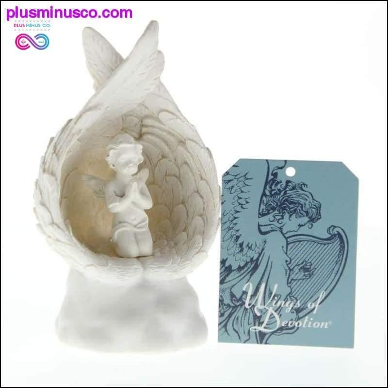 Light-Up Praying Angel Figurine ll PlusMinusco.com - plusminusco.com