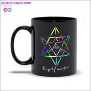 Lightworker Merkaba Sacred Geometry Abstract Black Mugs - plusminusco.com