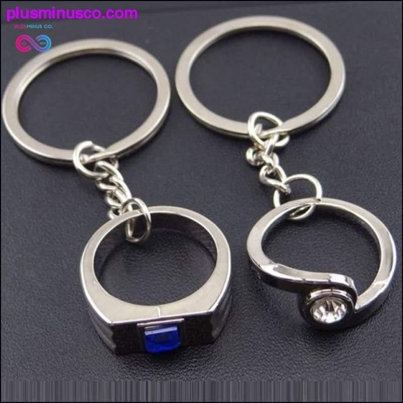 Lovers couple Crystal Keychains Best Party gift Jewelry - plusminusco.com
