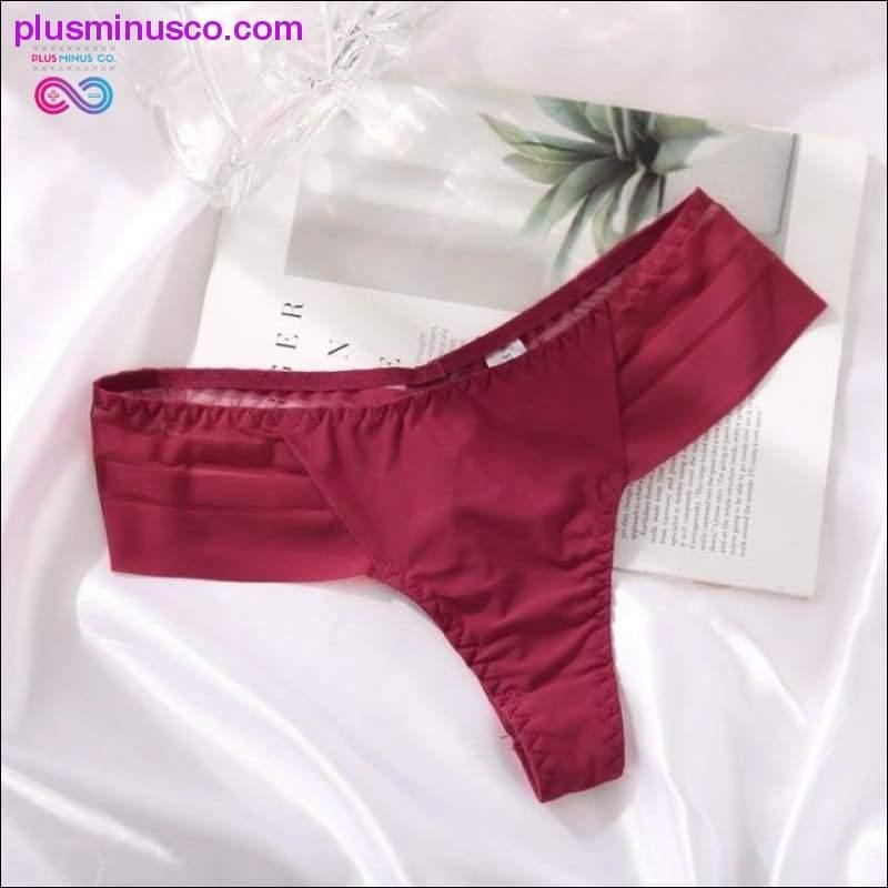Low-waist Briefs Sexy Panties Female Breathable Embroidery - plusminusco.com