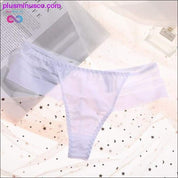 Cuecas de cintura baixa calcinha sexy feminina bordado respirável - plusminusco.com