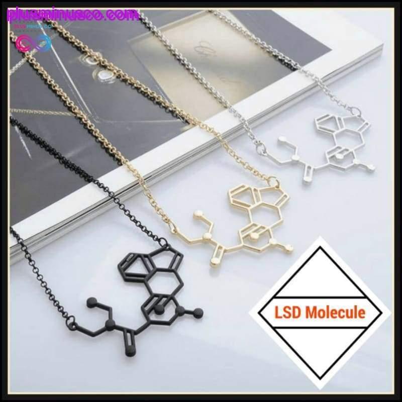 LSD Chemical Molecule Structure Halskæde - plusminusco.com