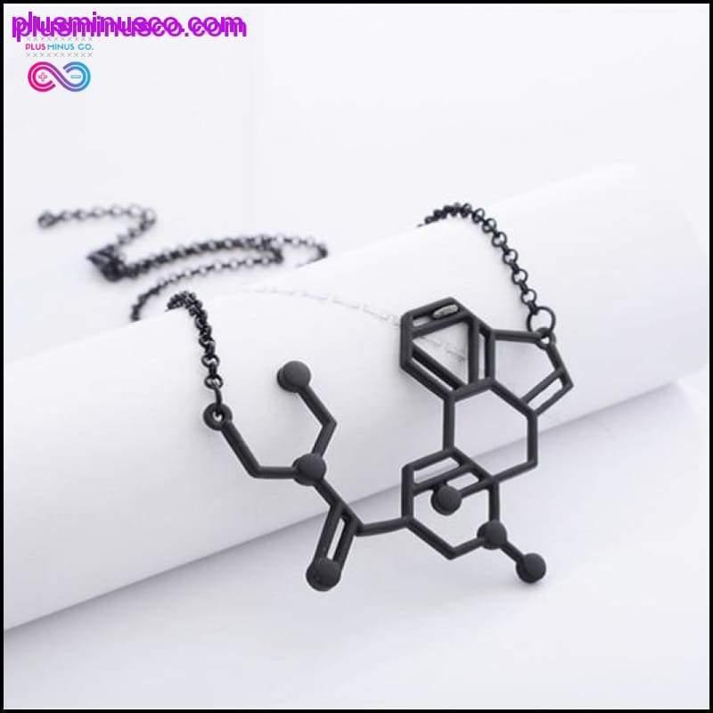 Colier cu structură a moleculei chimice LSD - plusminusco.com