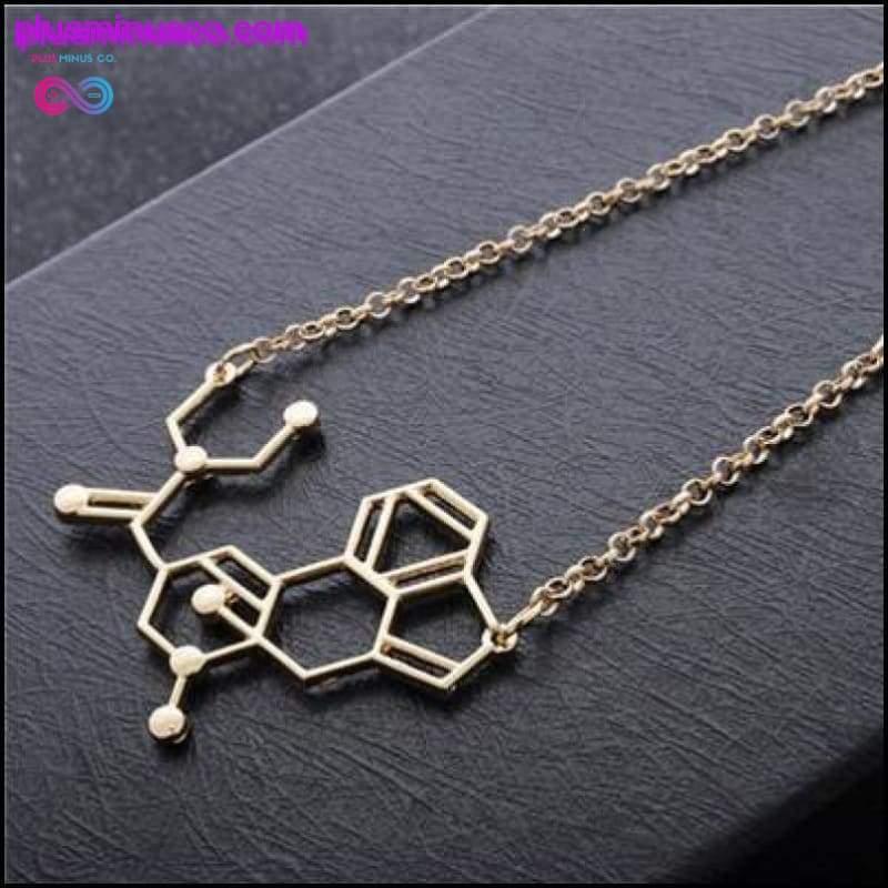LSD Chemical Molecule Structure Hálsmen - plusminusco.com