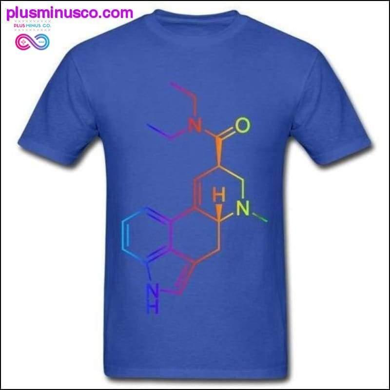 LSD Molecule Rainbow T-paita - plusminusco.com