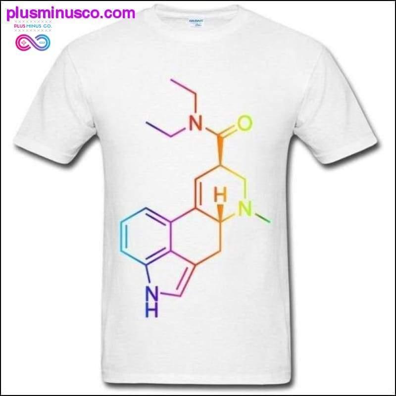 एलएसडी अणु इंद्रधनुष टी-शर्ट - प्लसमिनस्को.कॉम